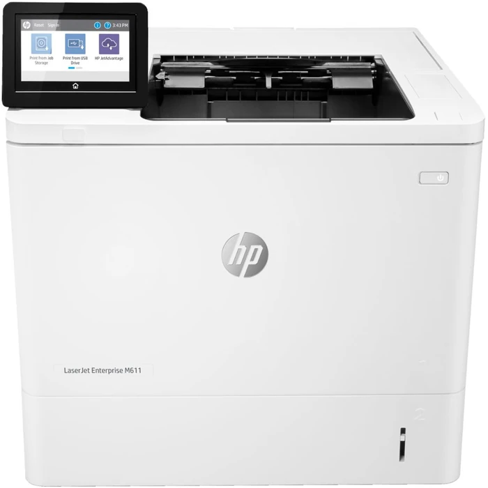 HP LaserJet Enterprise M611dn Laser Printer - White by HP - Image 1