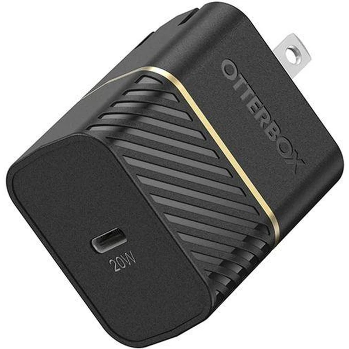 Otterbox USB-C Fast Charge Wall Charger 20W - Black Shimmer by Otterbox - Refurbished - Brand New condition