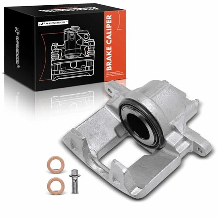 A-Premium Disc Brake Caliper Assembly Without Bracket Compatible with Select Dodge, Jeep, Ram and Volkswagen Models - Grand Caravan, Journey, Town & Country, Wrangler JK, Nitro, Routan, C/V - Front by A-premium - Used - Very Good condition - CA$39.38