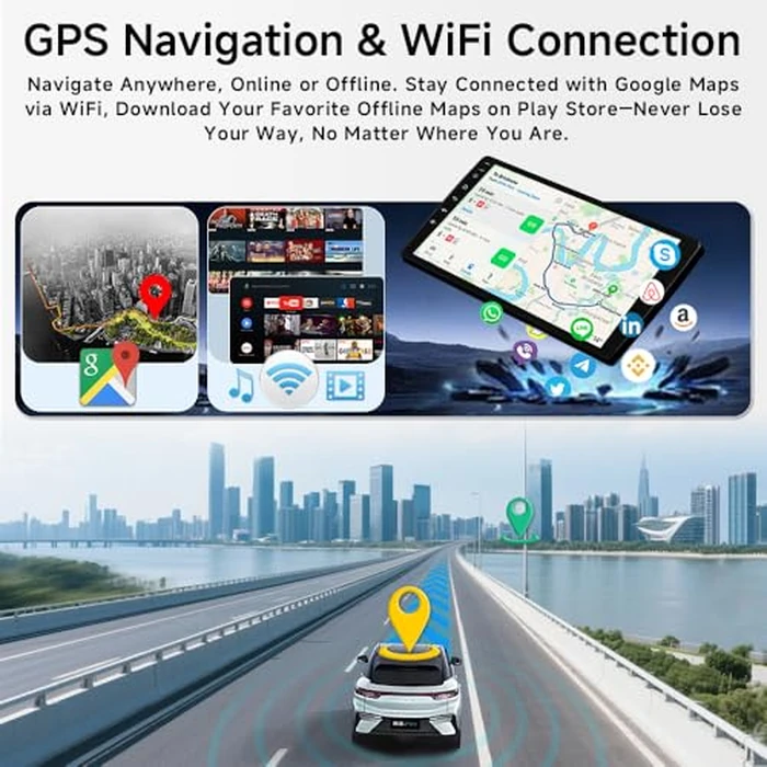 ASURE 4+64G Car Stereo Radio for Mazda 3 2014-2018 Low-end w/o OEM Screen,9” 1280x800 HD Touchscreen, Wireless CarPlay & Android Auto,Android 15,WiFi 6 Dual Band,Bluetooth,Backup Camera by ASURE - Image 5