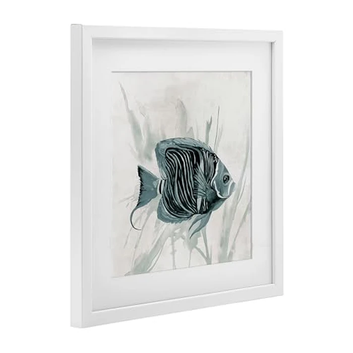 Stupell Industries Something Fishy Aquatic White Framed Print Under Glass design by Jacob Q, 16 x 16 by Stupell Industries - Image 3