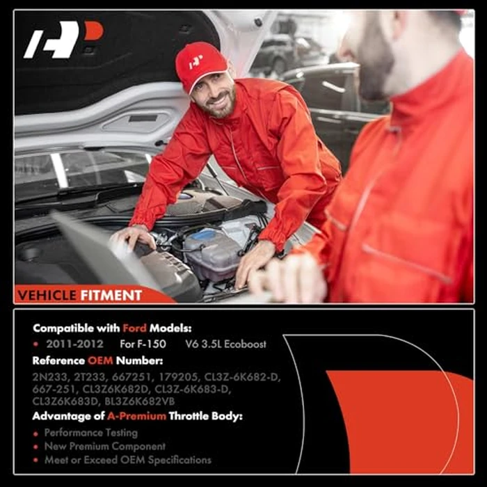 A-Premium Complete Turbo Turbocharger Kit, with Wastegate Actuator & Gasket, Compatible with Ford F-150 2011-2012, 3.5L Ecoboost, Replace# CL3Z-6K682-C, CL3Z-6K683-D by A-Premium - Image 3