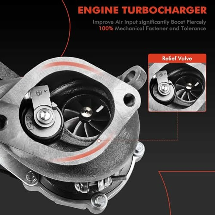 A-Premium Complete Turbo Turbocharger Kit, with Wastegate Actuator & Gasket, Compatible with Ford F-150 2011-2012, 3.5L Ecoboost, Replace# CL3Z-6K682-C, CL3Z-6K683-D by A-Premium - Image 4