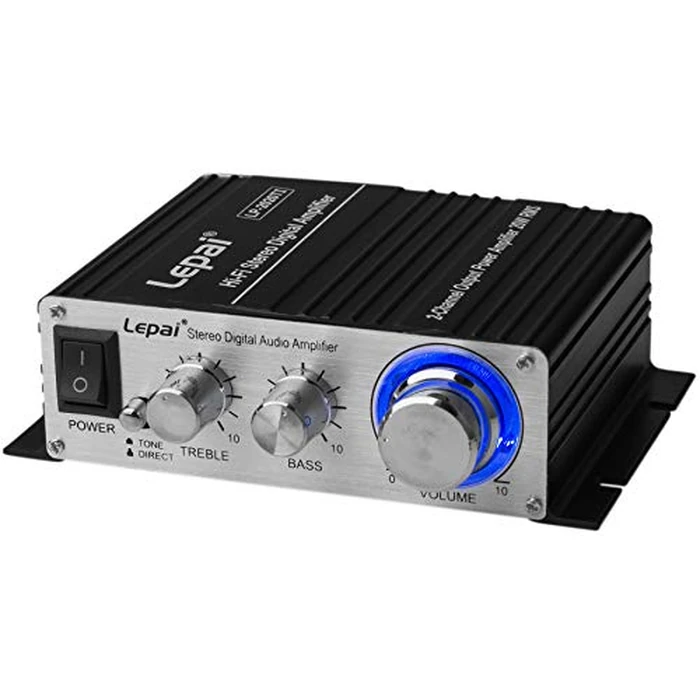 Lepai LP-2020TI Hi-Fi Mini Class D Stereo Amplifier - 20W Max at 4 Ohms, 12W Max at 8 Ohms, Digital Audio Solution with Power Supply by Lepai - Used - Like New condition - US$33.30