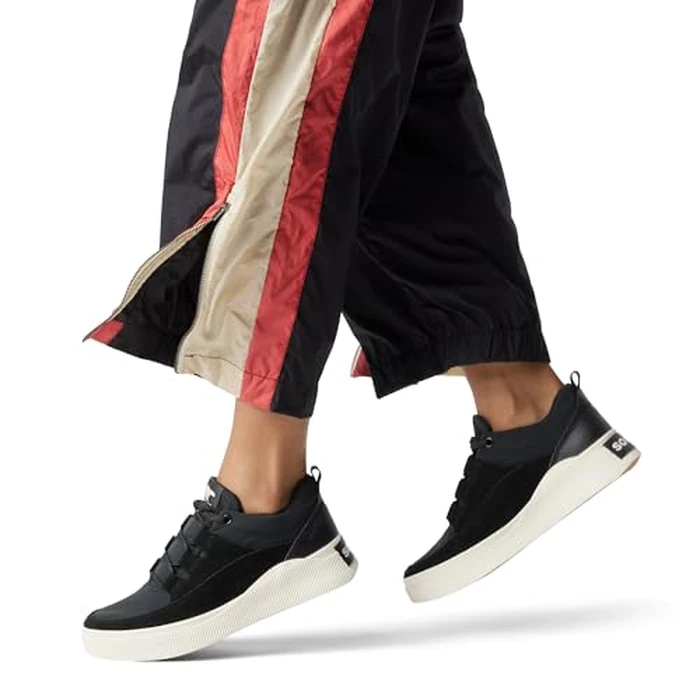 SOREL Women's Out N About lV Low Waterproof Sneaker - Black, Gum 2 - 8 by Sorel - Image 2