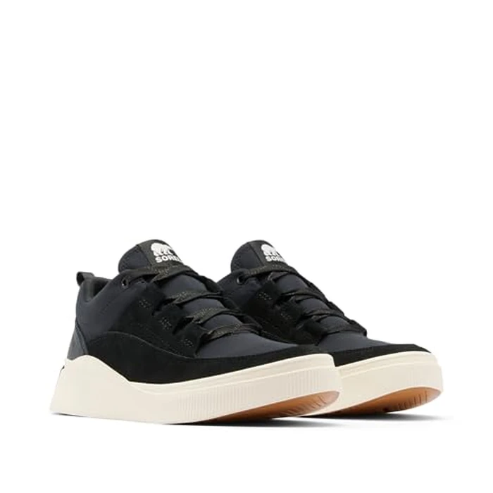 SOREL Women's Out N About lV Low Waterproof Sneaker - Black, Gum 2 - 8 by Sorel - Image 3