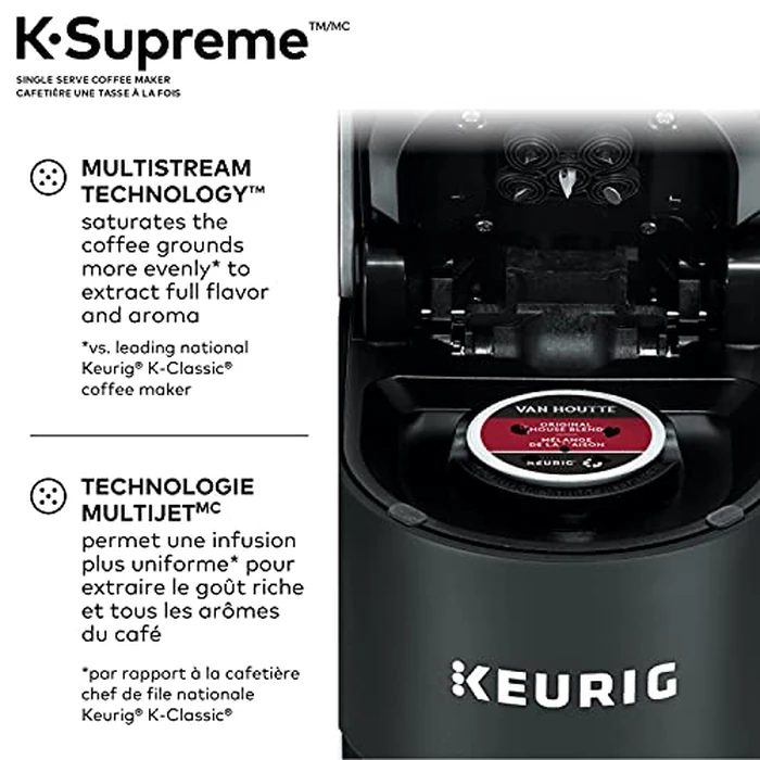Keurig K-Supreme Single Serve K-Cup Pod Coffee Maker, With MultiStream Technology, Black by Keurig - Image 2