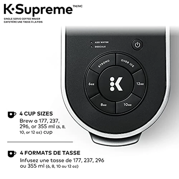 Keurig K-Supreme Single Serve K-Cup Pod Coffee Maker, With MultiStream Technology, Black by Keurig - Image 7