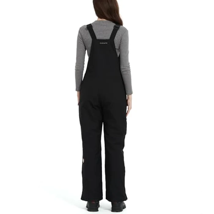 WUSTENKATZE Women's Heated Insulated Bib Overalls with Battery Pack, Black, X-Large by WUSTENKATZE - Image 3