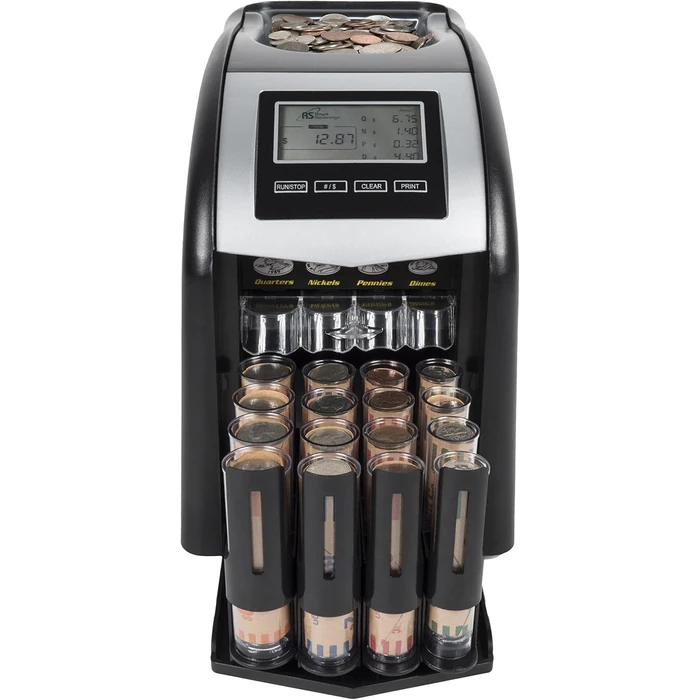 Royal Sovereign Digital 4-Row Electric Coin Sorter - Black by Royal Sovereign - Image 1