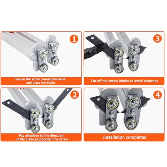 Ruaizel Foldable Drywall Cutting Tool, Plasterboard Cutter 1.5-60cm Cutting Range, Gypsum Board Cutting Tool for Wall, Build, Decoration by Ruaizel - Image 4