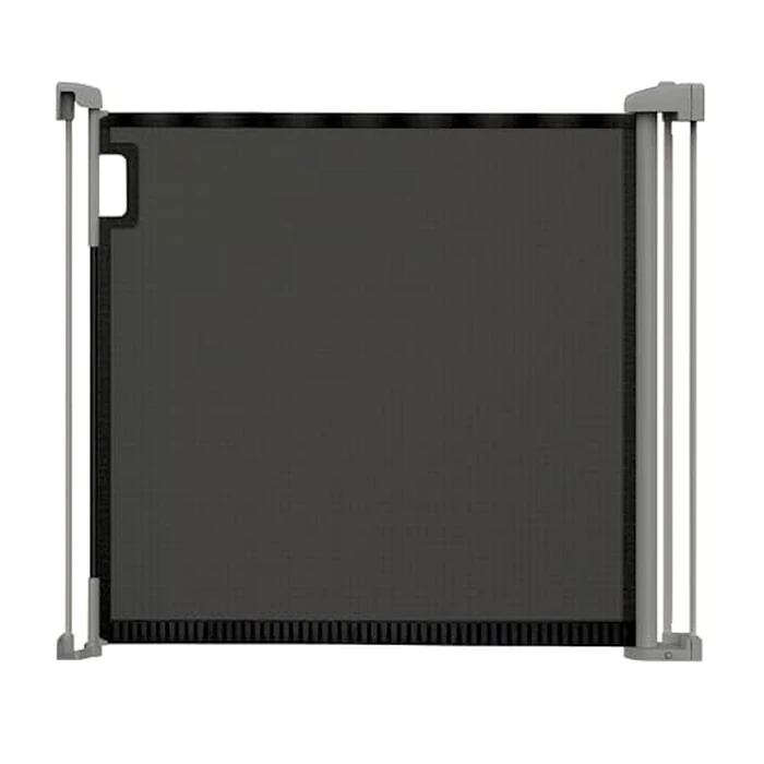Summer by Ingenuity The Thruway 52W Series Pet and Baby Retractable Gate with Tuck Away Mesh, Fits Openings up to 52" Wide, 30" Tall, Hardware Mounted, Install on Wall in Doorway, Hallway or Bottom of Stairs - Black by Ingenuity - Image 1