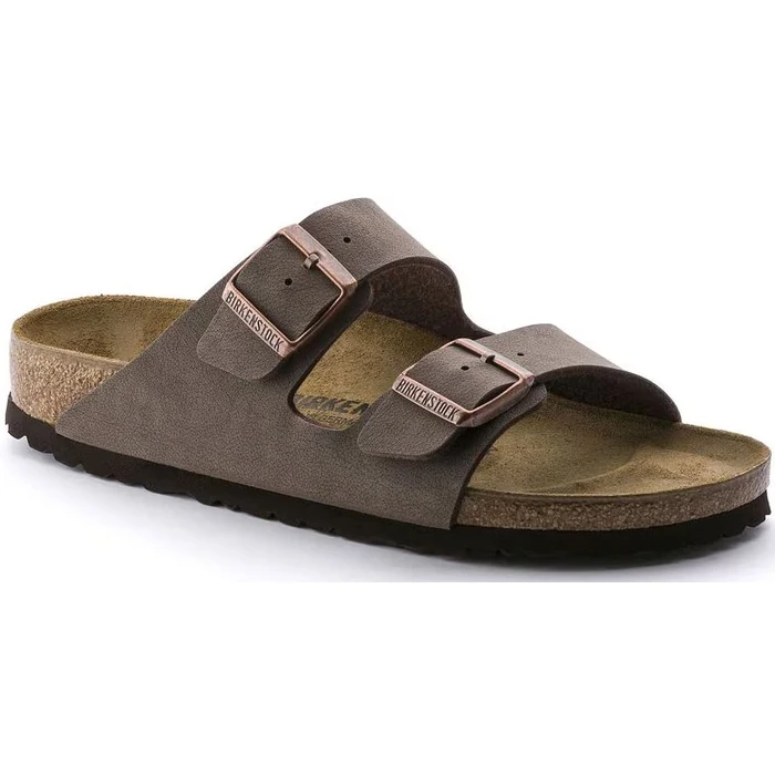 Birkenstock Arizona Birko-Flor Nubuk Unisex Sandals - 11 - Mocca by Birkenstock - Image 1