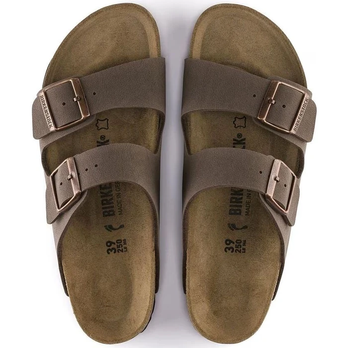 Birkenstock Arizona Birko-Flor Nubuk Unisex Sandals - 11 - Mocca by Birkenstock - Image 2