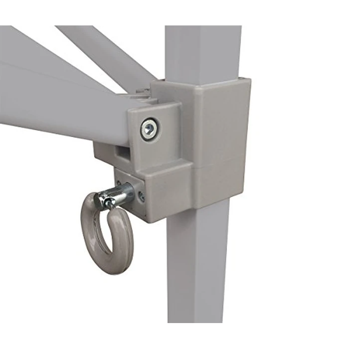 E-Z UP Ambassador Instant Pop Up Canopy Tent, 10' x 10', Roller Bag and 4 Piece Spike Set, Steel Gray by E-Z UP - Image 4