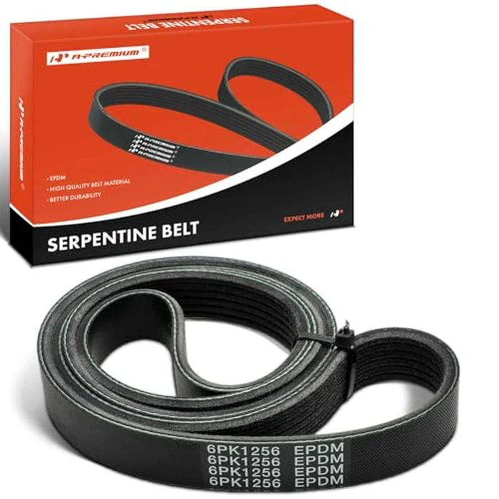 A-Premium Engine Serpentine Drive Belt Compatible with Ford, Kia, Hyundai & More Cars - F-250, F-350, E-350 Econoline, LTD Crown Victoria, Soul, Rio, Accent & More by A-premium - Used - Acceptable condition