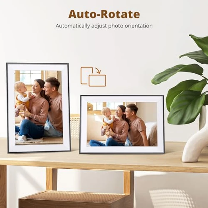 Dragon Touch 10.1'' WIFI Digital Picture Frame - 1280*800 HD IPS Touch Screen Digital Photo Frame Display, Auto-Rotate, Share Photos/Videos Instantly via Free App Best Gifts for Birthday, Wedding, Mom by Dragon Touch - Image 5