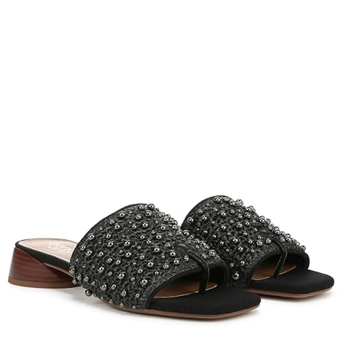 Franco Sarto Women's Loran Slide Sandal, Black Stud, 7 by Franco Sarto - Image 7