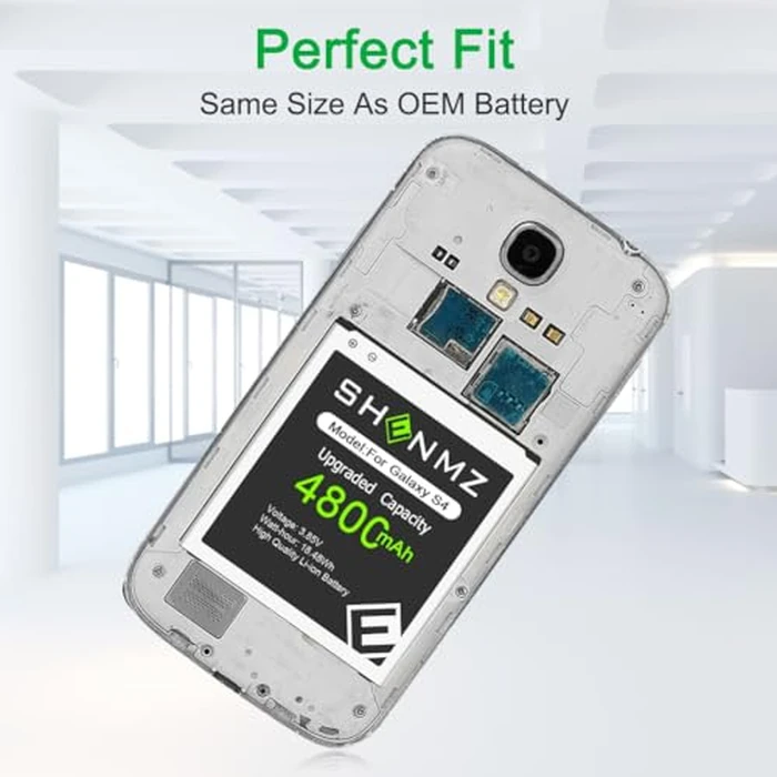 Galaxy S4 Battery, [Upgraded] 4800mAh Li-Polymer EB-B600BE Replacement Battery for Samsung Galaxy S4 EB-B600BE,AT&T I337,Verizon I545,Sprint L720,T-Mobile M919,R970,I9500,I9505 by SHENMZ - Image 3