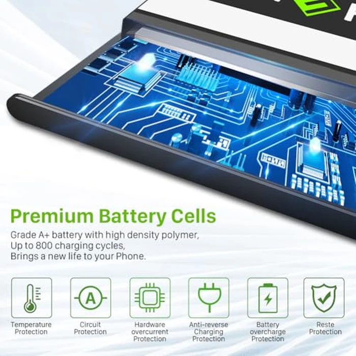Galaxy S4 Battery, [Upgraded] 4800mAh Li-Polymer EB-B600BE Replacement Battery for Samsung Galaxy S4 EB-B600BE,AT&T I337,Verizon I545,Sprint L720,T-Mobile M919,R970,I9500,I9505 by SHENMZ - Image 6