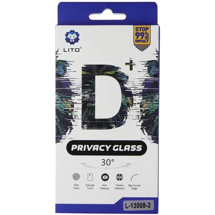 LITO D+ Privacy Glass Screen Protector for iPhone 13 (2 Pack) - Privacy by LITO - Refurbished - Brand New condition