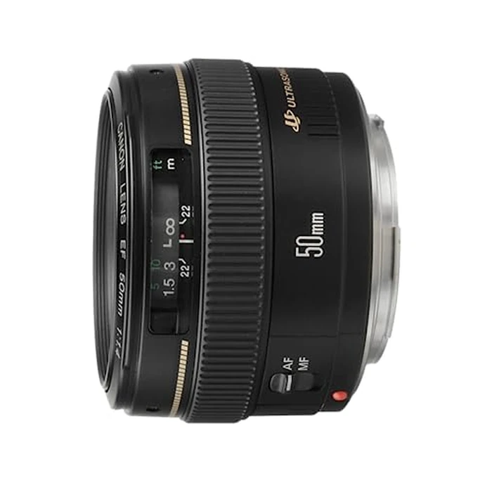Canon EF 50mm f/1.4 USM Standard and Medium Telephoto Lens for Canon SLR Cameras, Fixed by Canon - Used - Good condition