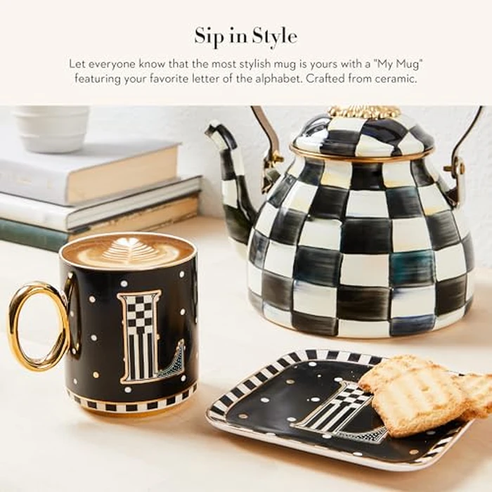 MACKENZIE-CHILDS My Mug, Decorative Ceramic Coffee Mug with Handle, O by MACKENZIE-CHILDS - Image 2