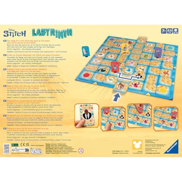 Ravensburger Stitch Labyrinth Board Game - A Strategic Maze Challenge for Family Game Nights Featuring Favorite Disney Characters - 2-4 Players - Kids & Adults Ages 7+ by Ravensburger - Image 7
