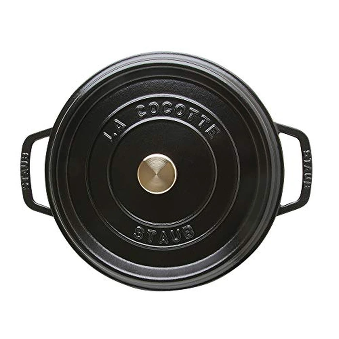 ZWILLING J.A. HENCKELS 40500-241 Staub Round Cocotte 4 qt./3.8 L, Large, Black by STAUB - Image 2