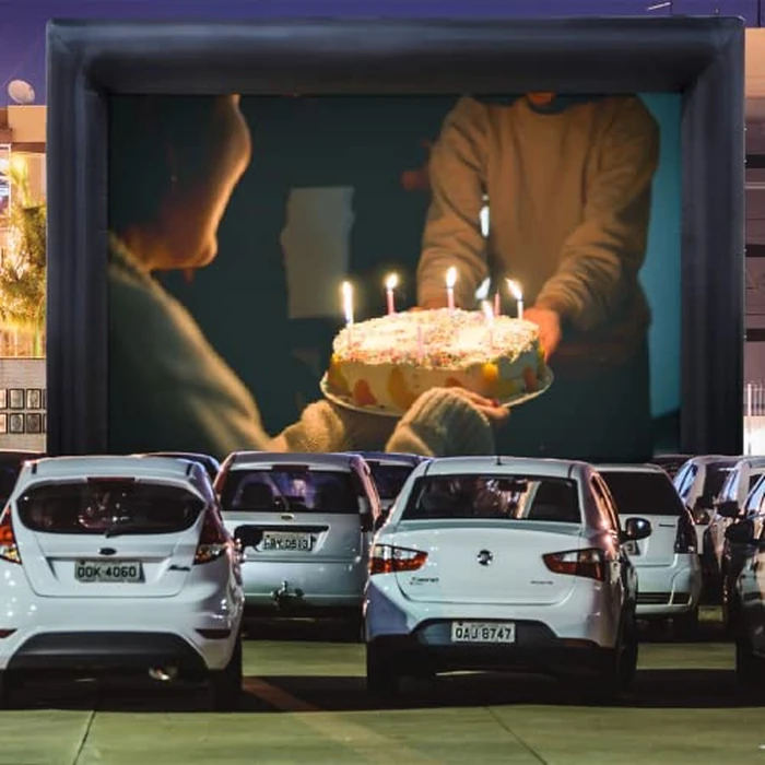 31ft Inflatable Movie Screen Outdoor,No Seam Projector Screen with Air Blower, Support Front & Rear Projection by WGIA - Image 7