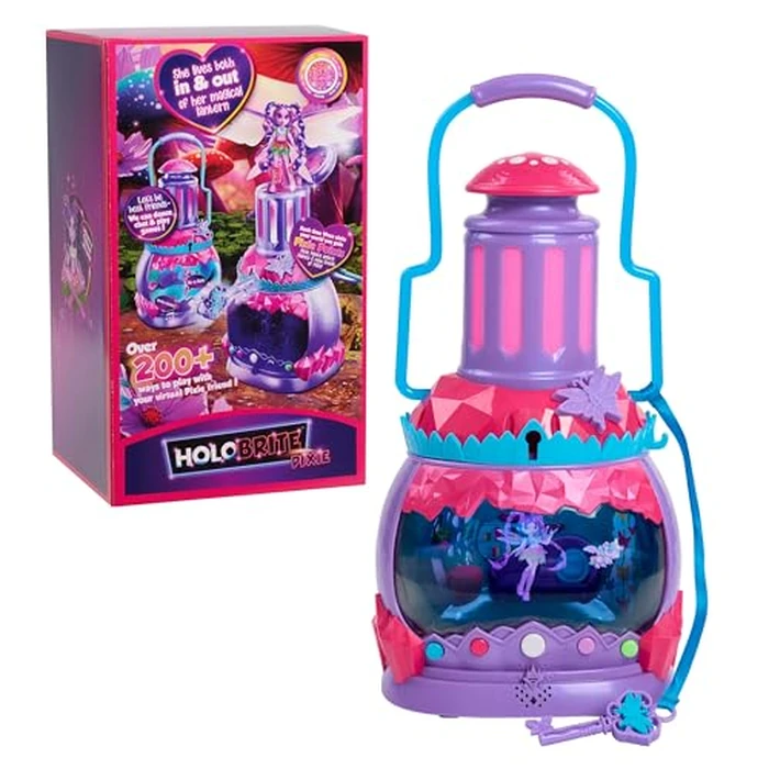 HOLOBRITE Pixie Lantern, Virtual Dancing and Interactive Games, Includes 5-inch Pixie Doll, Over 200 Ways to Play, Kids Toys for Ages 6 Up by Just Play by Just Play - Used - Like New condition - US$33.81