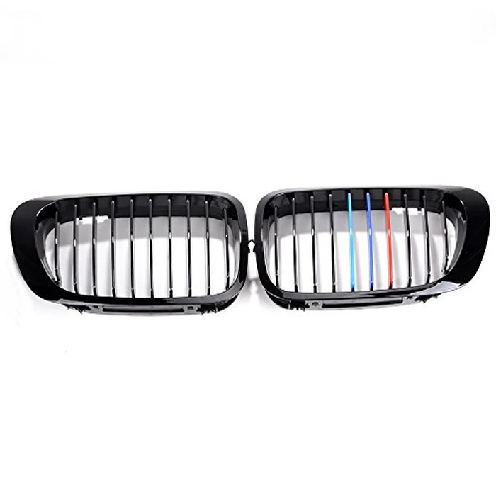 Glossy Black M-Color Euro Front Center Kidney Grille Replacement for 1999-2002 BMW E46 2-Door 318is 323is 328is 318i 323i 328i 328Ci 323Ci 325Ci 330Ci by Astra Depot - Used - Very Good condition - US$15.78