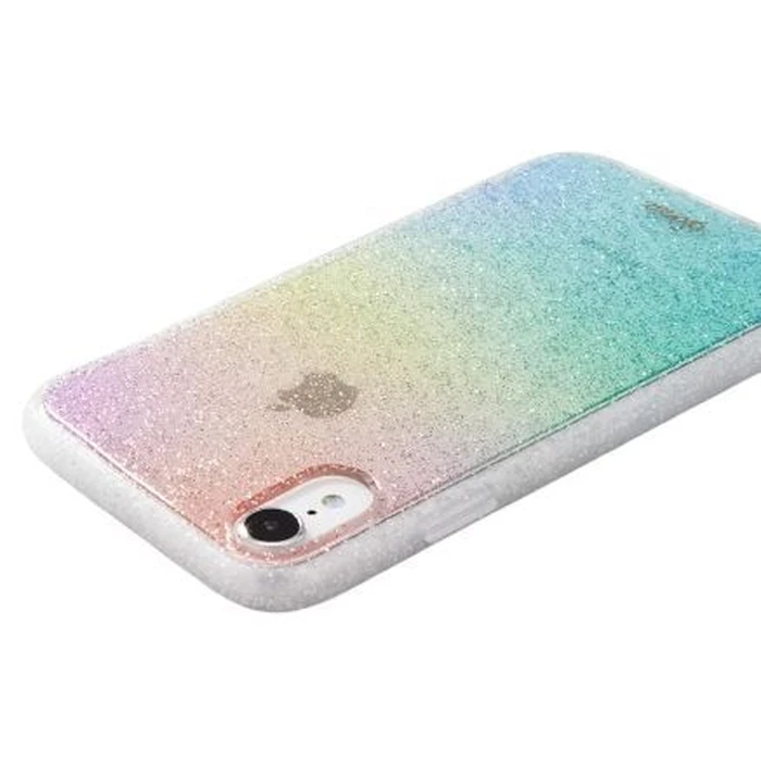 Sonix Clear Coat Hard Phone Case for iPhone XR - Glitter Rainbow by Sonix - Image 2