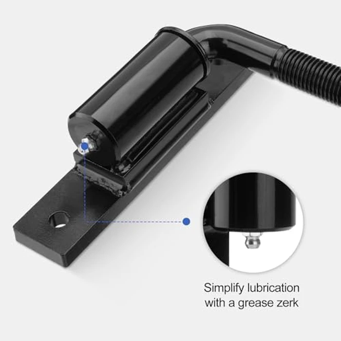 SPARKWHIZ 7inch Heavy Duty Bolt on 3/4" J Bolt Gate Hinge M20 Thread for Large Heavy Driveway Gates Up to 1100 Pounds, 4 Pack by SPARKWHIZ - Image 7