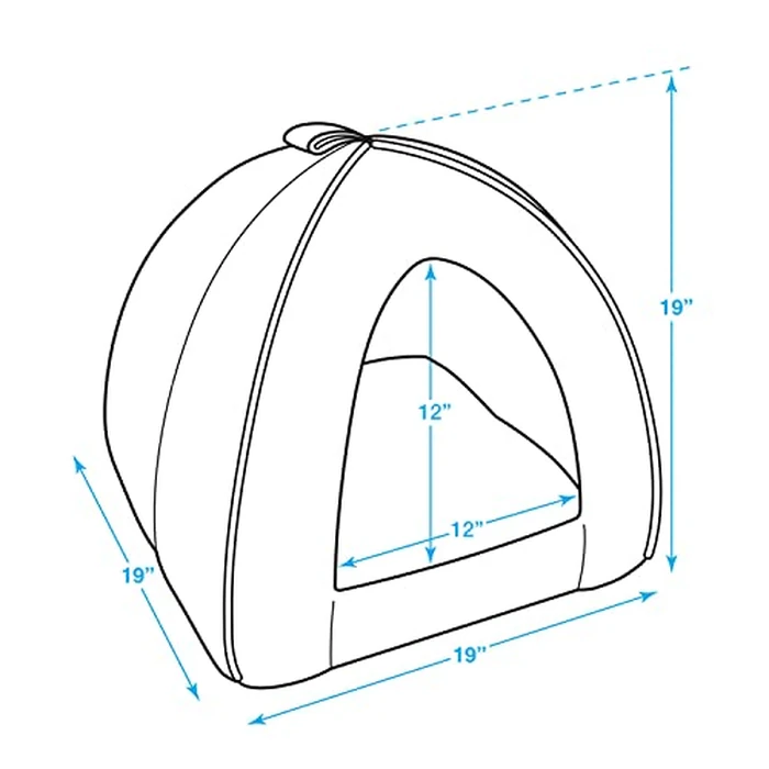 Best Pet Supplies Pet Tent-Soft Bed for Dog and Cat by Best Pet Supplies, X-Large Brown Linen by Best Pet Supplies - Image 6