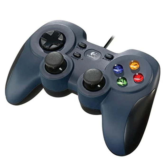 Logitech G F310 Wired Gamepad Controller Console Like Layout 4 Switch D-Pad PC - Blue/Black by Logitech - Used - Very Good condition - US$13.49