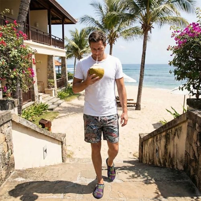 L-RUN Water Shoes for Women Men Breathable Mesh&Hook Loop Closure Perfect for Swim Colorful Women:10.5-11, Men:8-9 M US by L-RUN - Image 2