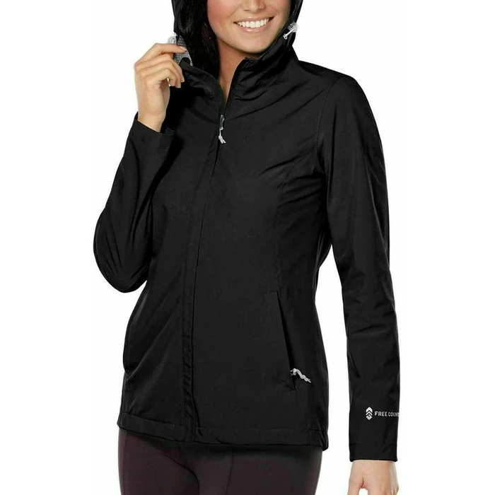 Free Country Women's Waterproof Rain Jacket L - Black by Free Country - Refurbished - Brand New condition - US$81.48