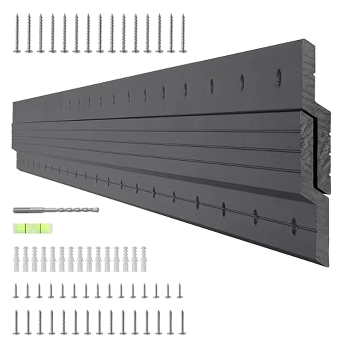 French Cleat Hanger Heavy Duty 41 inch - Aluminum Alloy Z Clips Brackets Heavy Mirror Mounting Hardware 250 lbs Load Interlocking Z Hangers Picture Hanging Kit, 1 Pair Black by unlumm - Used - Like New condition - US$32.98