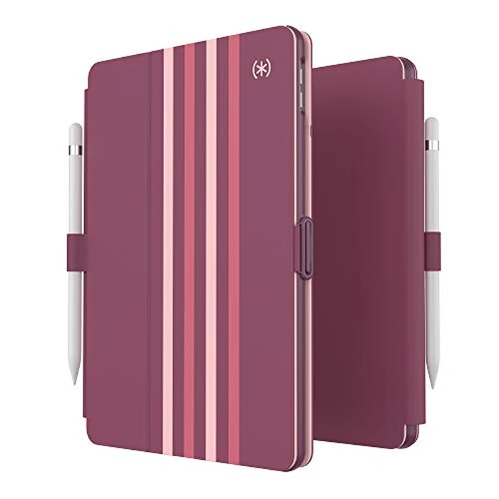 Speck Products Balance Folio Print iPad (2019/2020) Case and Stand, Crimson Forest Stripes/Lush Burgundy by Speck - Image 4
