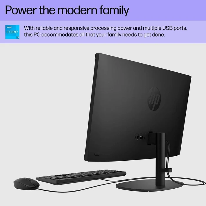 HP 22-dg0007c AIO Desktop 21.45" - Intel Core i3-N300 1.8GHz - 256GB - Black - 8GB RAM - 21.45 Inch by HP - Image 3