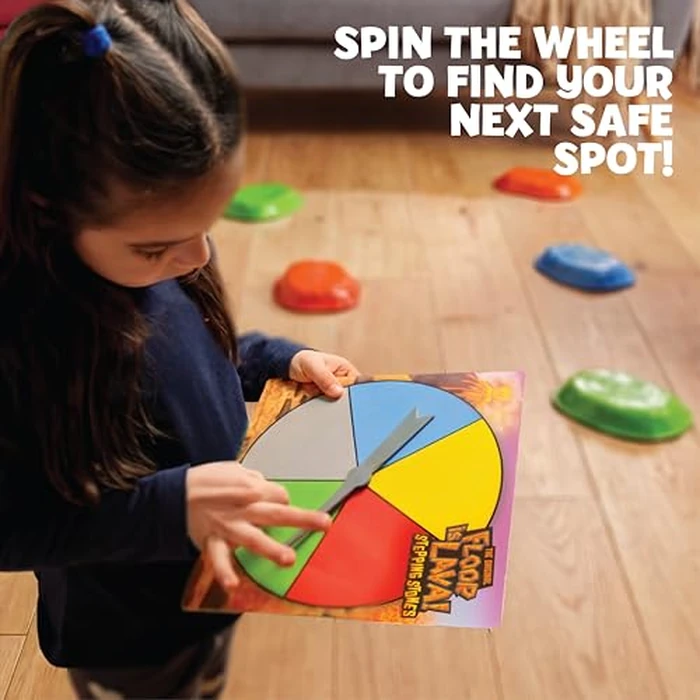 Endless Games The Floor is Lava Stepping Stones Game | Promotes Physical Activity Coordination and Balance | Perfect for Indoor Outdoor Play | Includes 10 Alexa Songs | 2+ Players, Ages 3+ by Goliath - Image 3