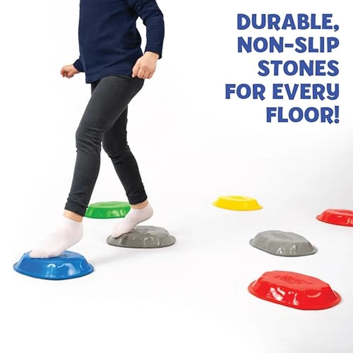 Endless Games The Floor is Lava Stepping Stones Game | Promotes Physical Activity Coordination and Balance | Perfect for Indoor Outdoor Play | Includes 10 Alexa Songs | 2+ Players, Ages 3+ by Goliath - Image 5