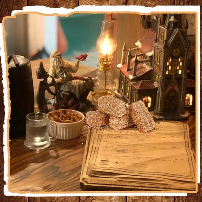 Maasechs 6 Pcs Mini Hay Bales Miniature Hay Bales for Decoration Small Decorative Straw for Easter Scene Rustic Wedding Western Cowboy Themed Birthday Party Decorations (2.6 x 1.2 x 1.2 Inch) by Maasechs - Image 6