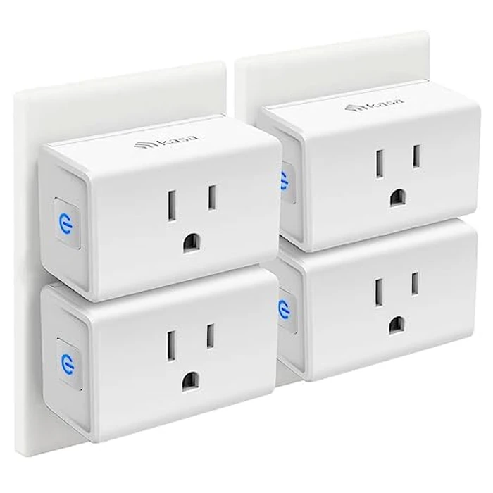 Kasa Smart Plug Mini 15A, Smart Home Wi-Fi Outlet Works with Alexa, Google Home & IFTTT, No Hub Required, UL Certified, 2.4G WiFi Only, 4-Pack(EP10P4) , White by Kasa Smart - Used - Like New condition