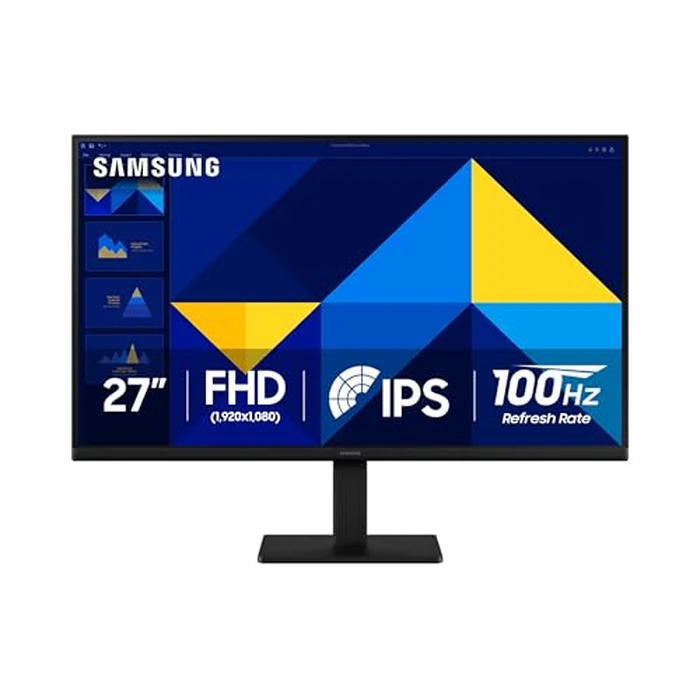 Samsung 27 inch FHD Monitor (1920x1080) with 100 Hz Refresh Rate, IPS Panel, 5 ms, Game Mode, Super Slim Design, Tilt Adjustment- LS27D304GANXZA by Samsung - Used - Like New condition - CA$187.26