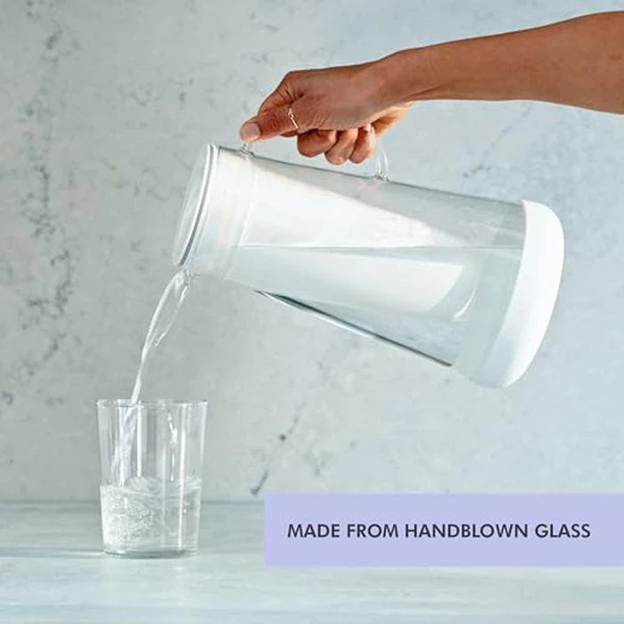LifeStraw Home Glass and Silicone Base White Tested to Protect Against Bacteria, Parasites, Microplastics, Lead, Mercury, and a Variety of Chemicals by LifeStraw - Image 2