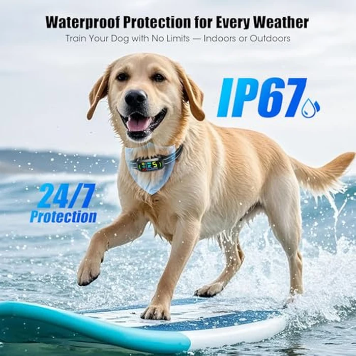 Oliry Smart AI Bark Collar for Large Medium Small Dogs, Anti Barking Device with 5 Training Modes, Exclusive Forced Bark-Stopping, Rechargeable IP67 Waterproof Bark Collar with 5 Sensitivity (Black) by Oliry - Image 7