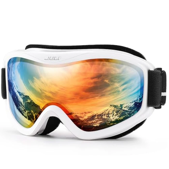 Juli Ski Goggle/Snow Snowboard Goggles for Men, Women & Youth - 100% UV Protection Anti-Fog Dual Lens(White Frame+15% VLT ColorfulLens) by juli eyewear - Used - Very Good condition - CA$11.77