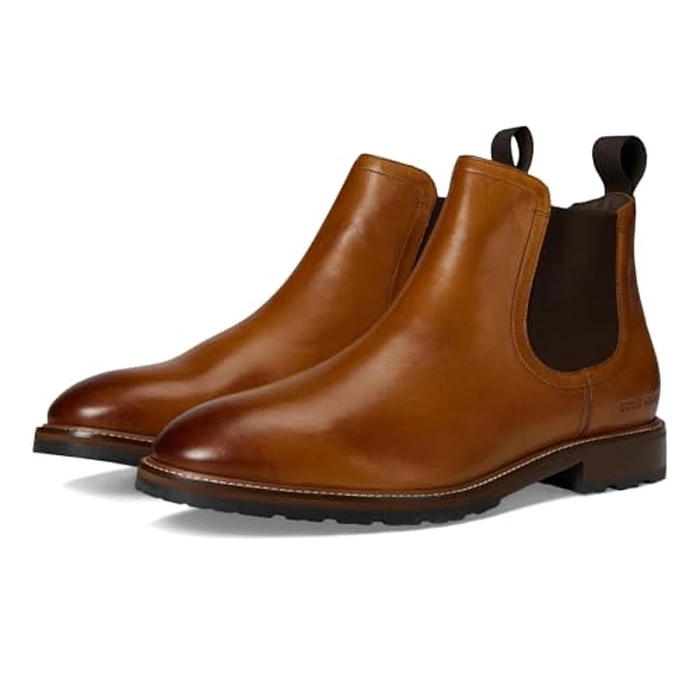 Cole Haan Men's Berkshire Lug Chelsea Boot Fashion, Ch British Tan/C, 9.5 by Cole Haan - Used - Very Good condition